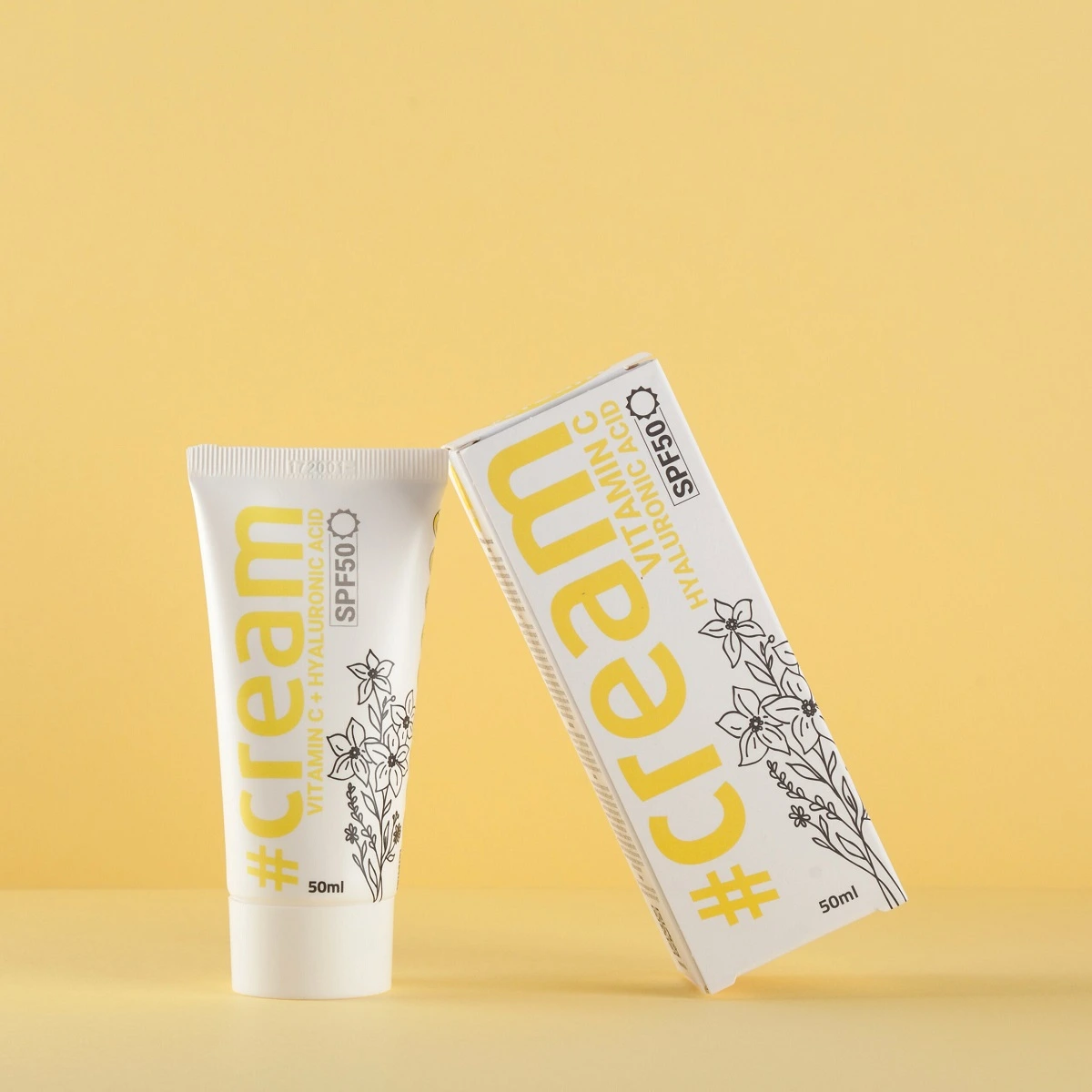 SPF50 C-vitamin + Hialuronsav fényvédő arckrém